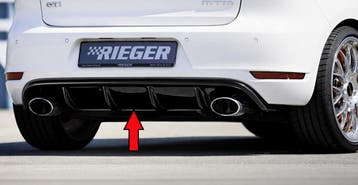 Rieger diffuser | Golf 6 GTI - 3-drs., 5-drs., Cabrio    Gol, Verzenden, Nieuw, Volkswagen