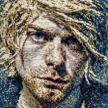 David Law - Brick Icons - Kurt Cobain