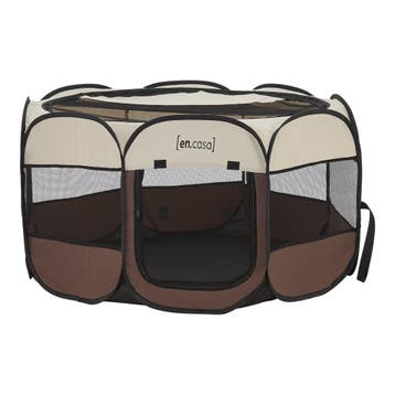 [en.casa] Pop-up bench Telford 58x114x114 cm voor dieren bru, Dieren en Toebehoren, Verzenden, Nieuw
