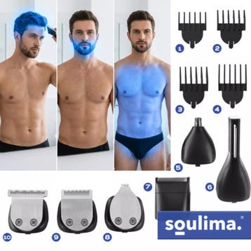 Soulima Multifunctionele tondeuse en baardtrimmer met 8 o..., Ophalen of Verzenden, Nieuw