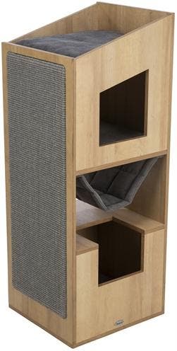 Krabpaal Trixie CityStyle Cat Tower Bruin/Grijs – Design.., Dieren en Toebehoren, Krabmeubelen, Verzenden, Nieuw, Krabpaal
