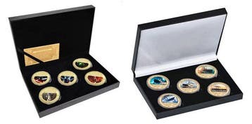 Theme Collection - 2 Set of 5 24k gold plated STAR WARS and, Nieuw