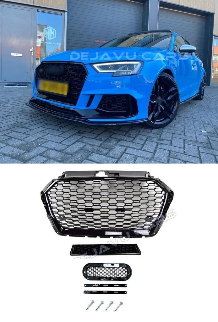 RS3 Look Front Grill voor Audi A3 8V / S line / S3, Auto diversen, Tuning en Styling, Ophalen of Verzenden