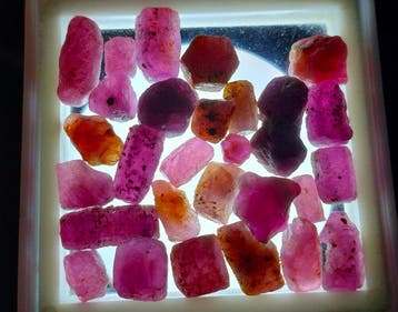 100 cts - onbehandelde robijn - Ruw- 20 g