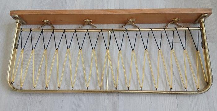 Kapstok - Kledingkast uit de jaren vijftig met hoedenplank -, Antiek en Kunst, Kunst | Designobjecten