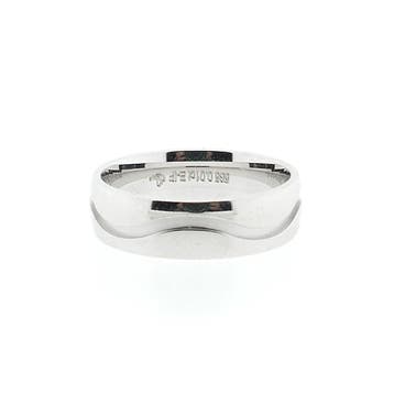Witgouden (trouw)ring met diamant; 0,01 ct., Sieraden, Tassen en Uiterlijk, Ringen, Gebruikt, Ophalen of Verzenden, Kleiner dan 17