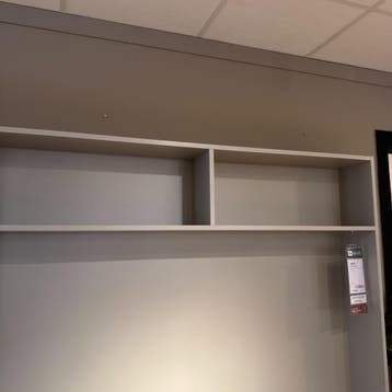 Wandkast Arinta - Melamine Eiken Grijs - IN.HOUSE, Ophalen of Verzenden, Nieuw, Eikenhout