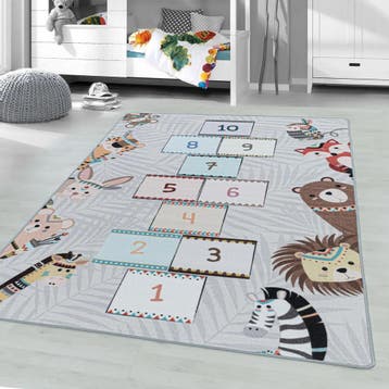 Speelkleed | Play | Hinkelbaan | Grijs | 160x230 cm, Verzenden, Nieuw
