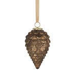 decoratie dennenappel antiek bruin 18cm, Verzenden, Nieuw