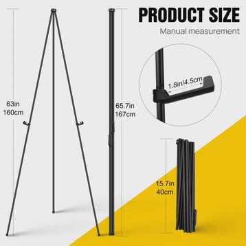 Professioneel Metalen Ezel Standbeeld 160cm - Verstelbaar &