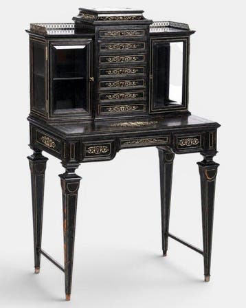 Attributed to Ferdinando Pogliani - Secretaire - Hout, Been