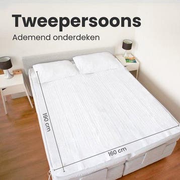 2dekans | Auronic Elektrische Onderdeken XL - 190x160cm - 2, Ophalen of Verzenden, Zo goed als nieuw