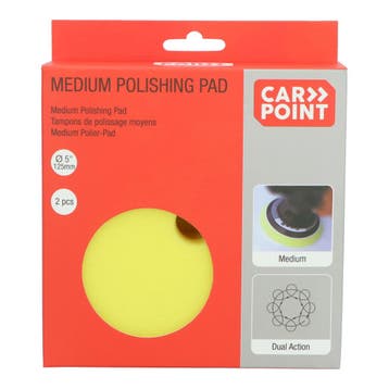 Carpoint Multistep Microfibre Pads125mm/5" 2 Stuks, Verzenden