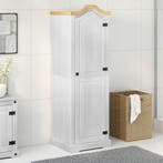 vidaXL Kasten met plank Wit 55 x 52 x 170 cm Massief, Huis en Inrichting, Kasten | Kledingkasten, Verzenden, Nieuw