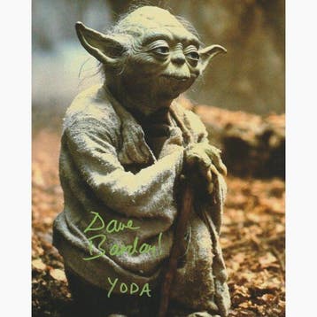 Star Wars - Signed by Dave Barclay (Yoda), Verzamelen, Nieuw