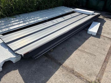 B-keus damwand, dakplaat, donkergrijs, antraciet, 3.5-4.5 m1, Doe-het-zelf en Verbouw, Platen en Panelen, Verzenden, Nieuw
