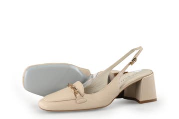 Roberto Festa Slingbacks in maat 37 Beige, Verzenden, Beige, Zo goed als nieuw, Roberto Festa