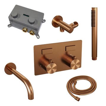 Brauer Copper Edition Thermostatische Inbouw Badkraan, Doe-het-zelf en Verbouw, Sanitair, Ophalen of Verzenden, Nieuw