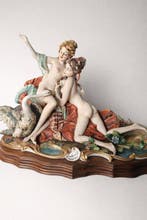sculptuur, Leda e il cigno - 32 cm - Hars, Antiek en Kunst