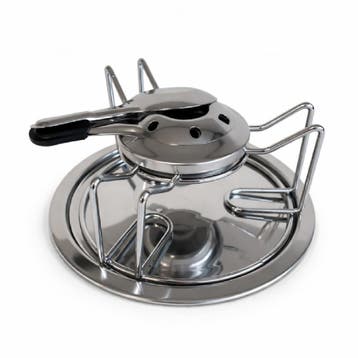 Rechaud met Brander Verchroomd, Verzenden, Nieuw
