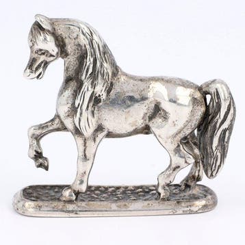 Hengst - Beeldje - .800 zilver
