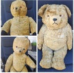 Various Manufacturers - Teddybeer - 3x Old Teddy Bears -