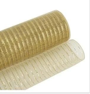 Decomesh metallic miranda goud 26 cm rol 9 meter voor, Ophalen of Verzenden, Nieuw