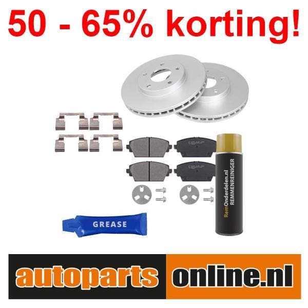 Remschijven + Remblokken Nissan Almera Tino voorzijde, Auto-onderdelen, Besturing, Nieuw, Nissan, Verzenden