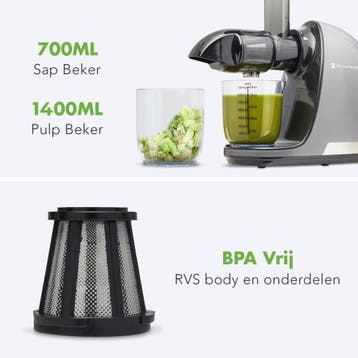 2dekans | KitchenBrothers Slowjuicer - Juicer - Groenten en, Ophalen of Verzenden, Zo goed als nieuw