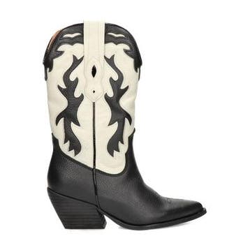 Nelson cowboylaarzen voor dames in het Zwart, Verzenden, Zwart, Overige typen, Nieuw