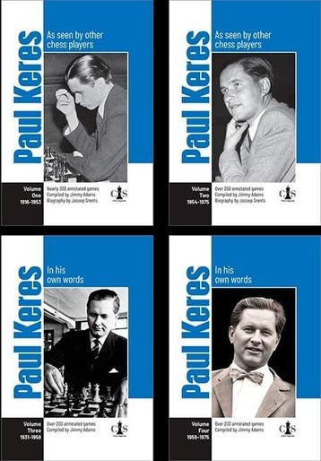 Paul Keres Volume 1-4, Verzenden, Nieuw, New In Chess