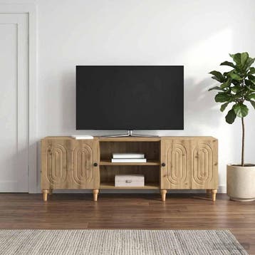 vidaXL TV-kast 150 x 31 x 50 cm Artisanaal eiken Bewerkt, Minder dan 50 cm, Verzenden, Nieuw, Minder dan 100 cm