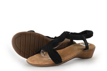 Ella Cruz Sandalen in maat 38 Zwart, Verzenden, Zwart, Sandalen of Muiltjes, Gedragen