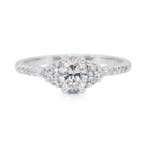 Ring - 18 karaat Witgoud - 1.24ct. tw. Diamant (Natuurlijk), Sieraden, Tassen en Uiterlijk, Ringen, Nieuw