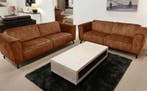 Bankstel Wolvega - rechte banken - Cognac, Nieuw, Stof