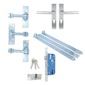 ODShop complete set voor poortdeuren extra breed PC72 rvs, Verzenden, Nieuw