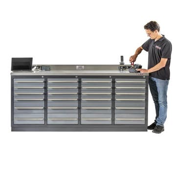 Professionele werkbank – montagetafel 215 x 70 x 95 cm. met, Doe-het-zelf en Verbouw, Werkbanken, Ophalen of Verzenden, Nieuw