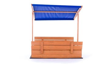 Zandbak Hout 120x120 | Blauw Dak | Nieuw | OP=OP, Tuin en Terras, Zand, Ophalen of Verzenden, Nieuw, Overige typen