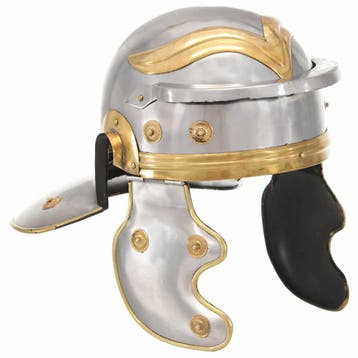 vidaXL Soldatenhelm Romeins replica staal zilverkleurig, Verzenden, Nieuw