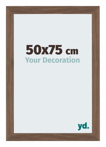 Fotolijst 50x75 cm - Walnoot Donker - MDF - Mura, Verzenden, Nieuw