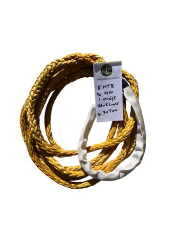 Hawk-Line Touw HMPE 8 MTR 20 MM 30TON 1 bekleed Oog moori..., Verzenden, Nieuw