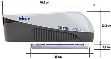 Telair Airco Clima e-Van 3 7400H Wit, Ophalen of Verzenden, Nieuw