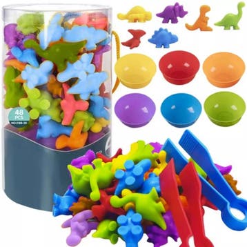 Kruzzel Dinosaurussen: Educatief Spel voor Kleuren en Tellen, Ophalen of Verzenden, Nieuw