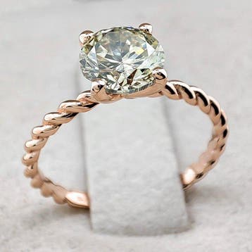 Zonder minimumprijs - Ring - 14 karaat Roségoud - 1.33ct., Nieuw
