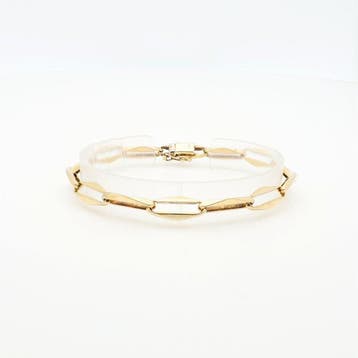 Schakelarmband - 14 karaat Geel goud, Wm. Speerstra. -, Sieraden, Tassen en Uiterlijk, Antieke sieraden
