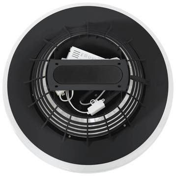Plafondlamp met ventilator Storm, dimbaar, achteruitloop, Verzenden, Nieuw