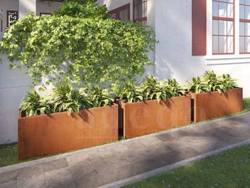 Adeqo cortenstaal plantenbak rechthoek 150 x 50 x 60 cm, 100 cm of meer, Verzenden, Nieuw, Metaal