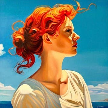 Irina Biatturi (1975) - with the wind