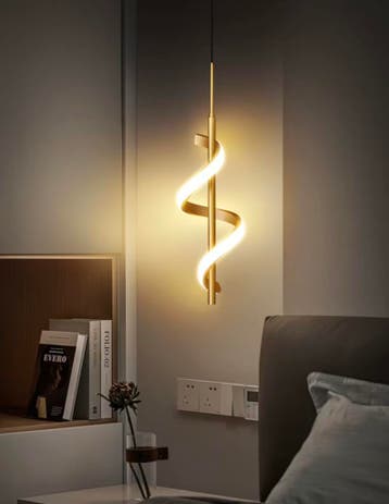 Glans LED Hanglamp – Design Plafondlamp in het Goud of Zwart, Verzenden, Nieuw