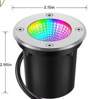 RGBW LED Grondspot 10W – Waterdichte Tuinlamp 12V, Verzenden, Nieuw
